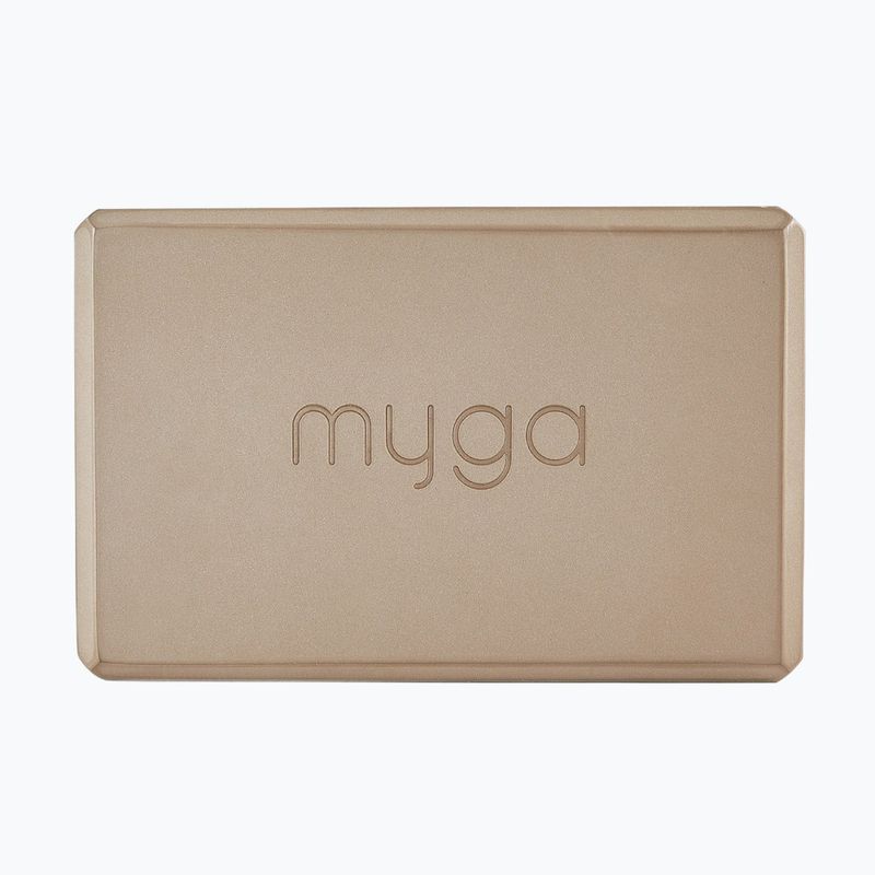 Kostka do jogi Myga Foam Block brązowy