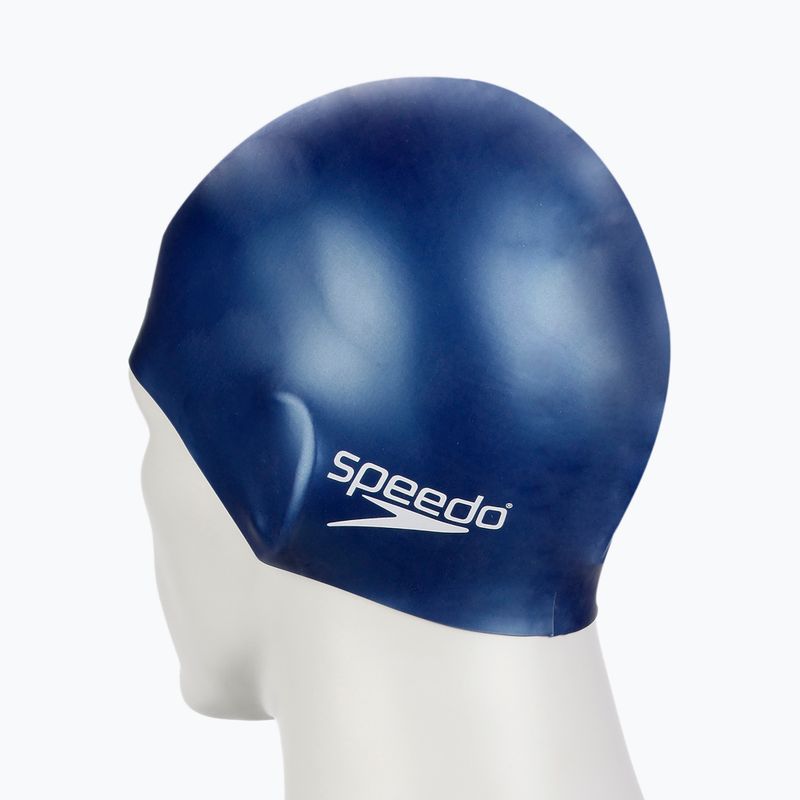 Czepek pływacki Speedo Plain Flat Silicone navy 4