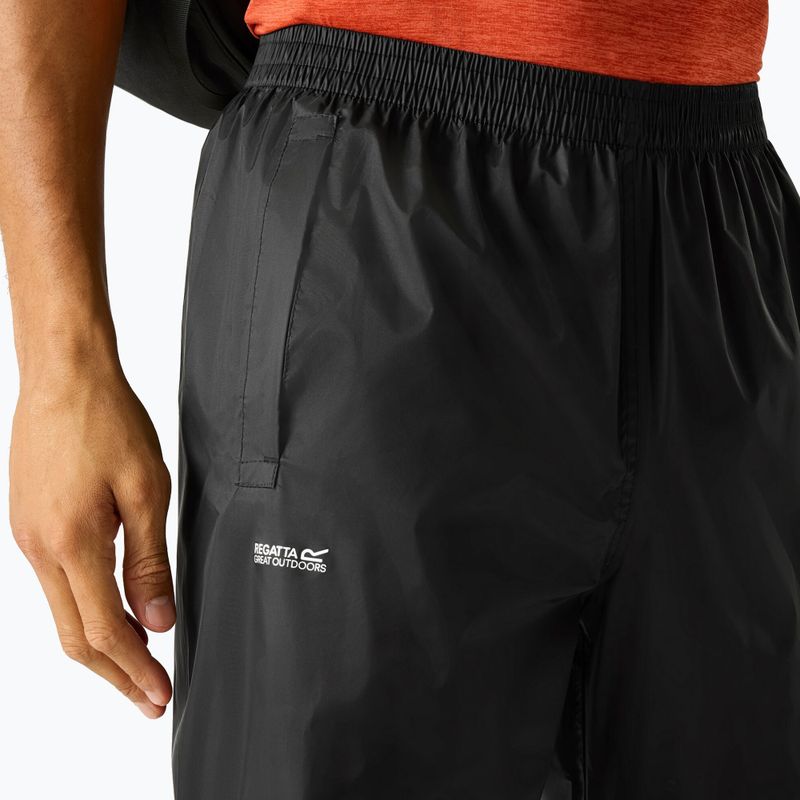 Spodnie trekkingowe męskie REGATTA Pack It Overtrousers black 5