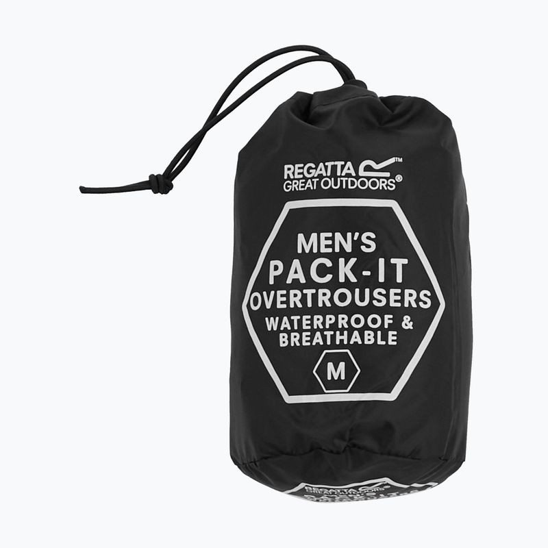 Spodnie trekkingowe męskie REGATTA Pack It Overtrousers black 10
