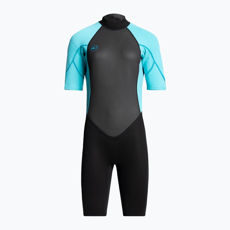 Pianka do pływania damska O'Neill Reactor-2 2 mm Back Zip Spring black/light aqua 2