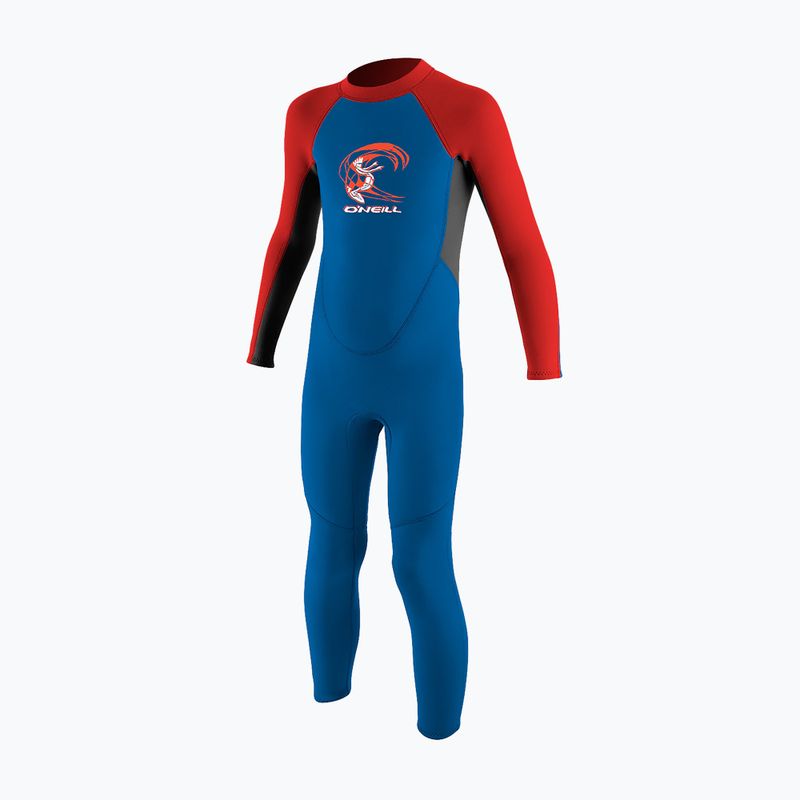Pianka do pływania dziecięca O'Neill Toddler Reactor-2 2 mm Back Zip Full ocean/graphite/red 8