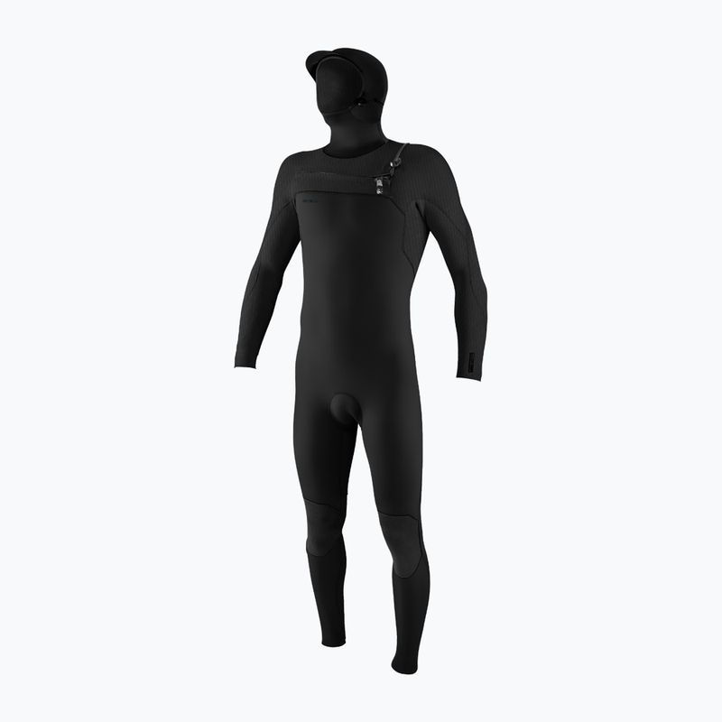 Pianka do pływania męska O'Neill Hyperfreak 4/3+ mm Chest Zip with Hood black/black