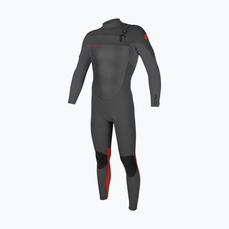 Pianka do pływania dziecięca O'Neill Youth Epic 5/4 Chest Zip Full graphite/smoke/red