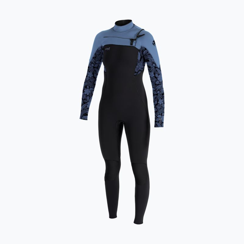 Pianka do pływania damska O'Neill Epic 4/3 mm Chest Zip Full black/stormy palm/faded denim