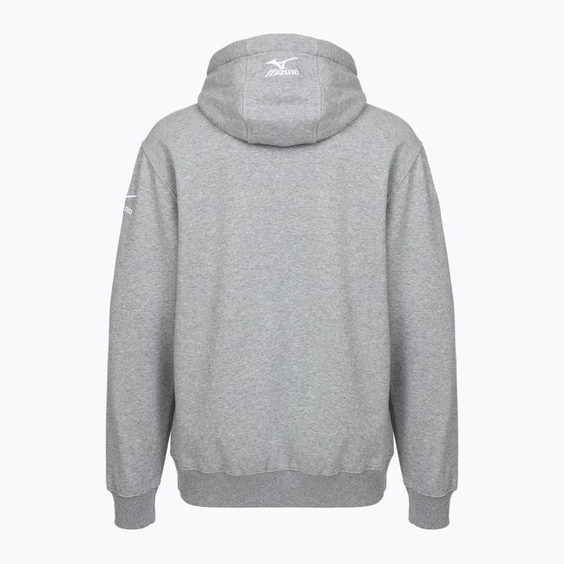 Bluza męska Mizuno Takeshi Hoodie grey 2