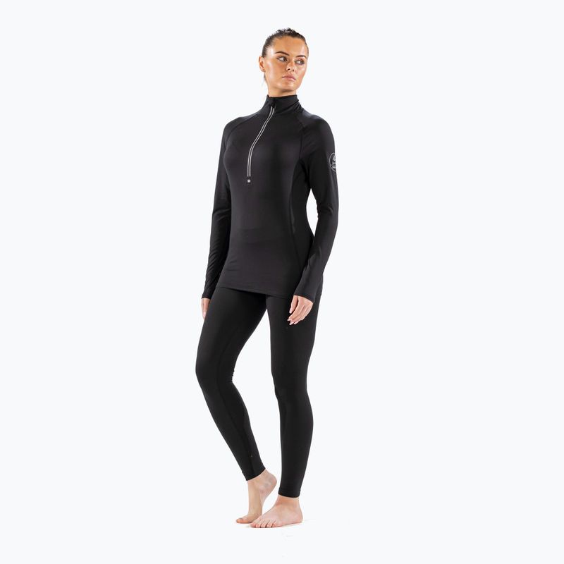 Bluza termoaktywna damska Surfanic Cozy Zip Neck black 2