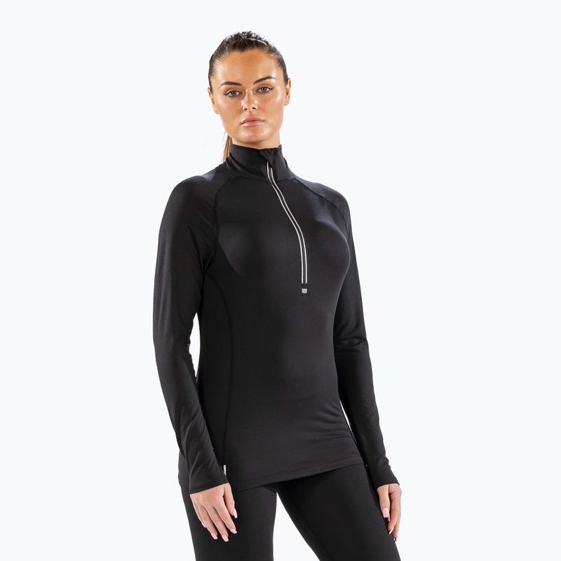 Bluza termoaktywna damska Surfanic Cozy Zip Neck black 5