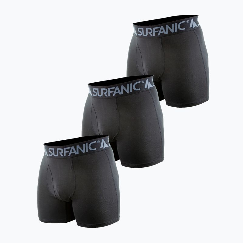 Bokserki termoaktywne męskie Surfanic Carbondri 3 pary black