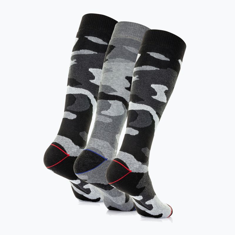 Skarpety narciarskie Surfanic Pro Tech Plus 3 pak black camo 3