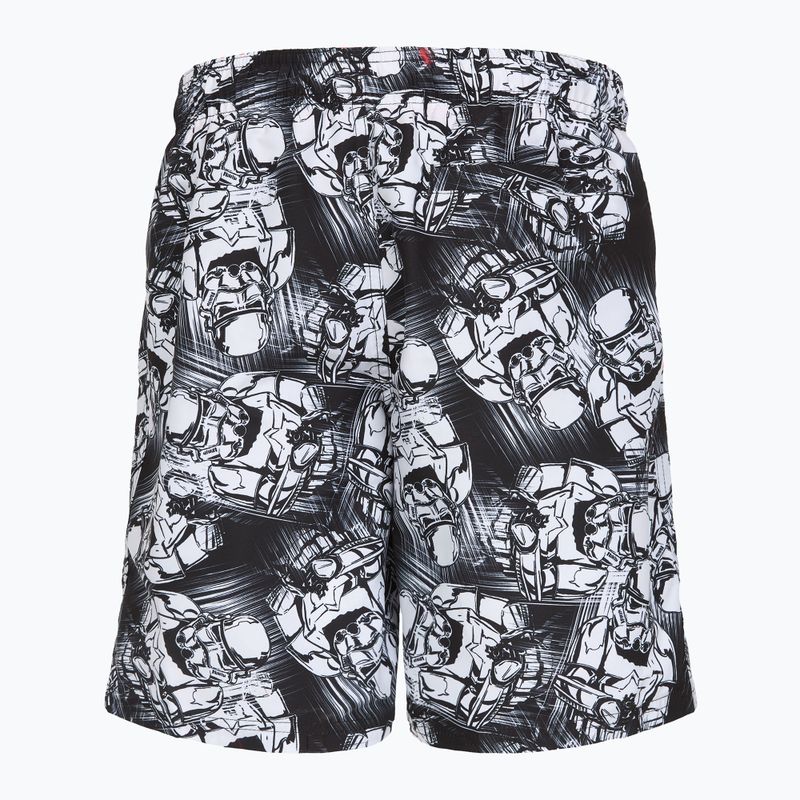 Szorty kąpielowe dziecięce Speedo Print Leisure 17" black/white 2