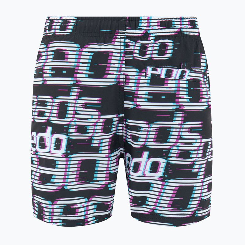 Szorty kąpielowe dziecięce Speedo Printed 13" logo black/white/diva 2