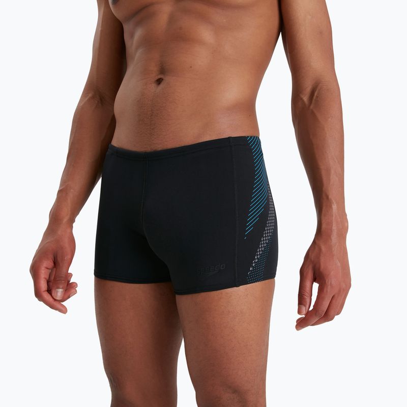 Bokserki pływackie męskie Speedo Tech Panel Aquashort black/pool/usa charcoal 6