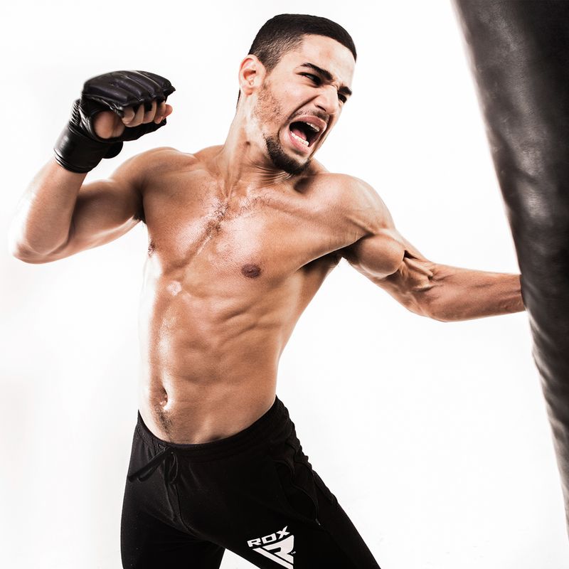 Rękawice grapplingowe RDX Grappling Glove F15 matte black 9