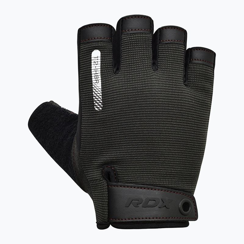 Rękawiczki treningowe RDX T2 Half brown 2