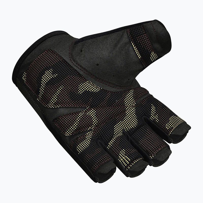 Rękawiczki treningowe RDX T2 Half brown 3