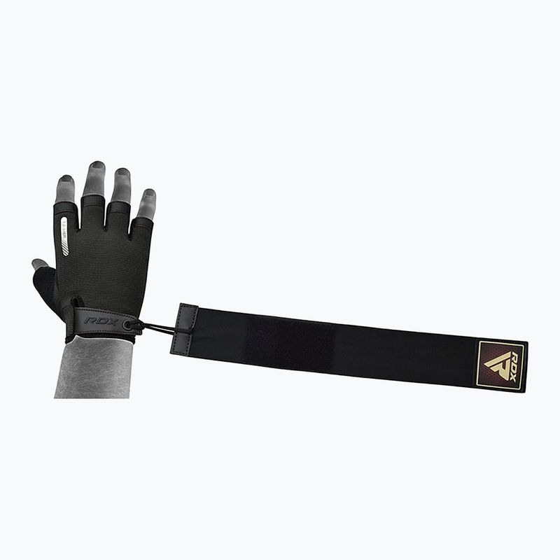 Rękawiczki treningowe RDX T2 Half brown 4