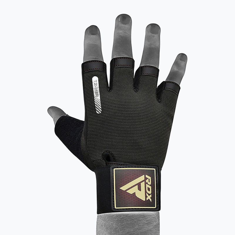 Rękawiczki treningowe RDX T2 Half brown 6