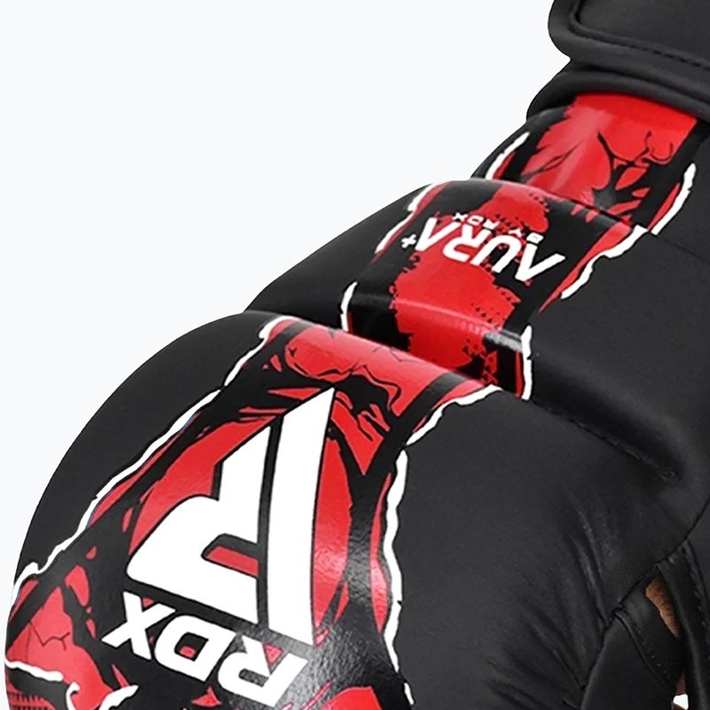 Rękawice MMA RDX Grappling Shooter New Aura F17 black/red 6