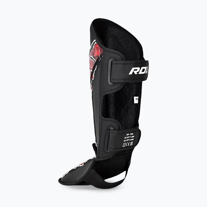 Ochraniacze na piszczele i stopy RDX Instep New Aura F17 Shin black/red 5