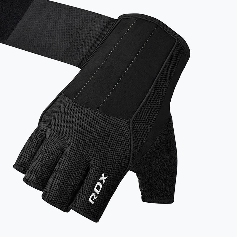 Rękawiczki treningowe RDX Workout Gym Gloves W3B black 4