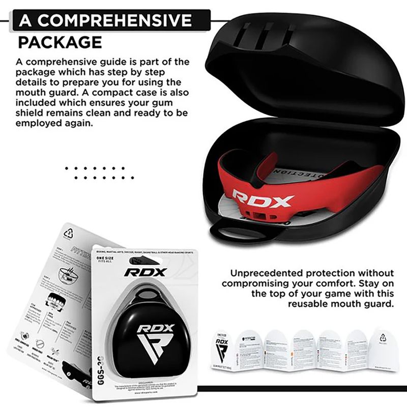 Ochraniacz szczęki RDX Mouth Guard black/red 4