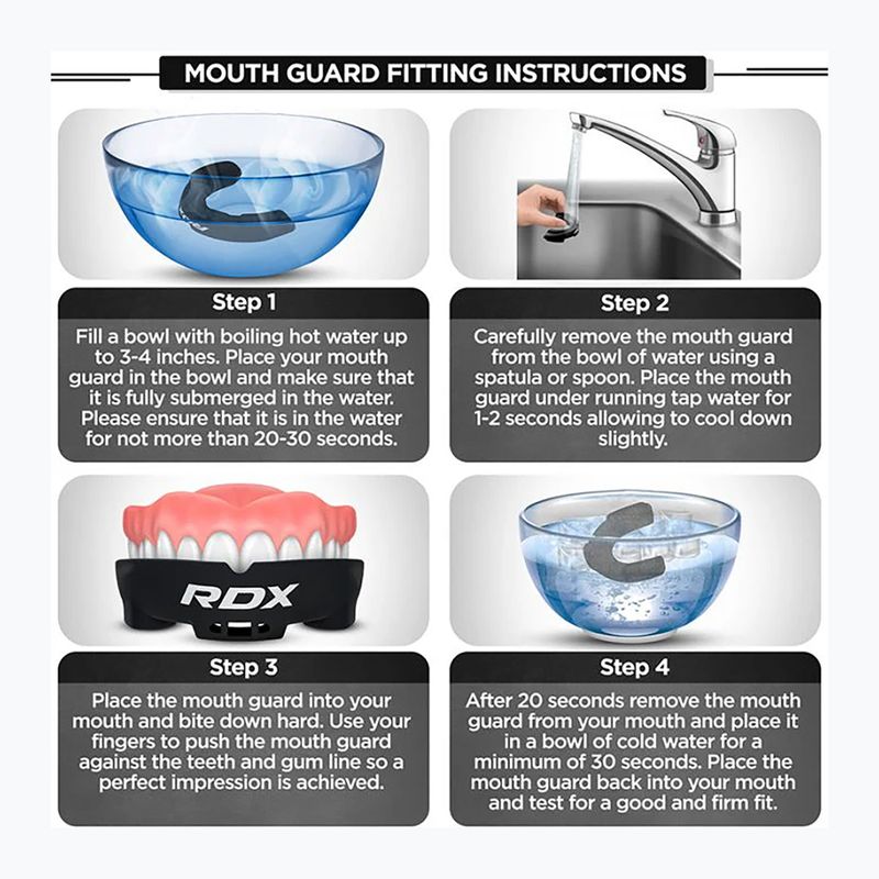 Ochraniacz szczęki RDX Mouth Guard black/red 6