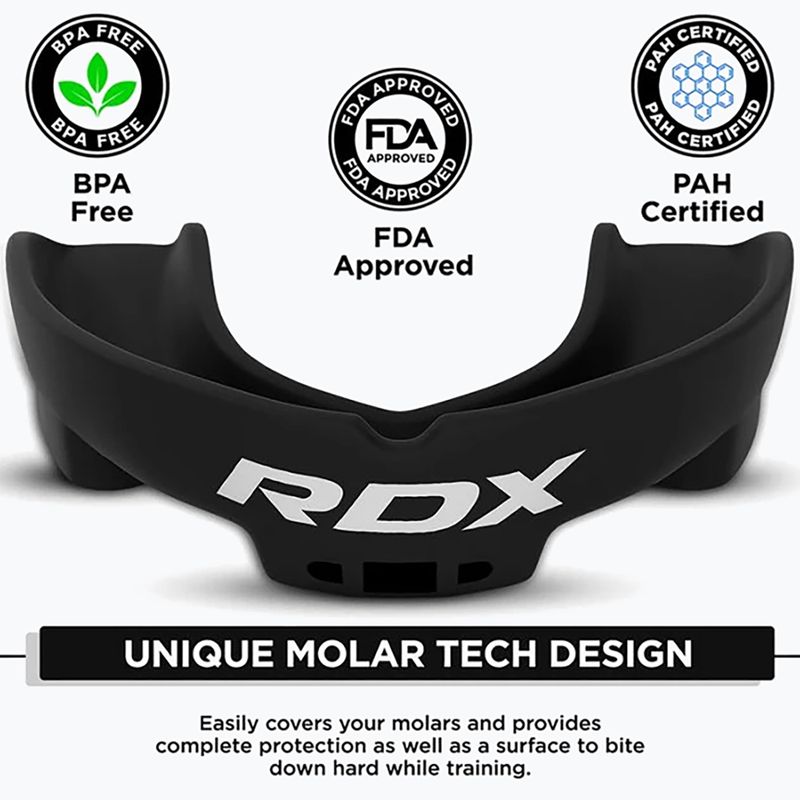 Ochraniacz na szczękę dla dzieci RDX Mouth Junior black 3