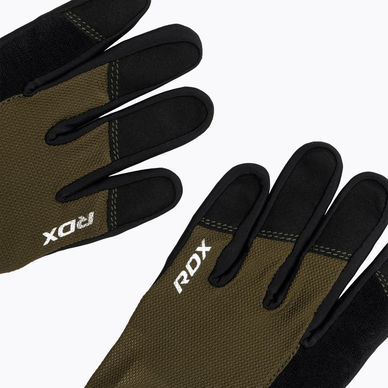 Rękawiczki treningowe RDX W1F Full Finger army green 5