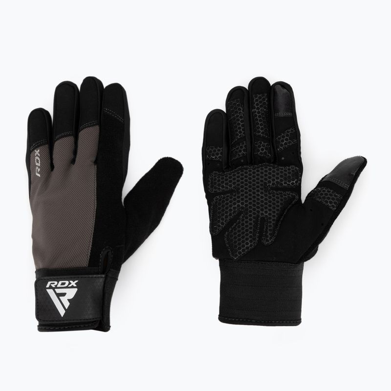 Rękawiczki treningowe RDX W1F Full Finger full grey
