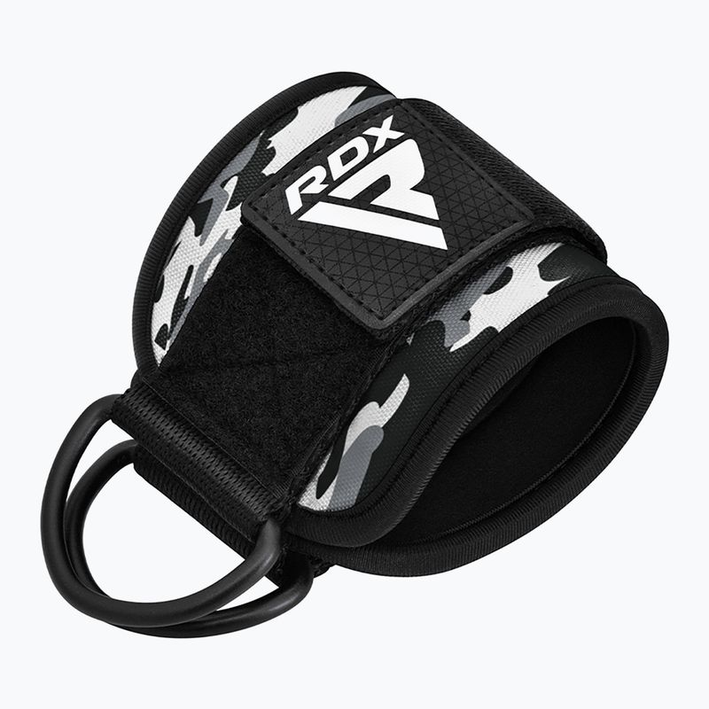 Paski z hakami na kostkę RDX A4 Ankle Straps For Gym Cable Machine grey 3