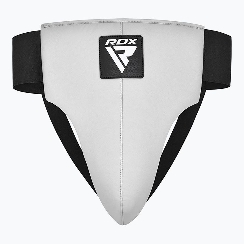 Ochraniacz krocza męski RDX R1 Martial Arts Groin Guard white/black