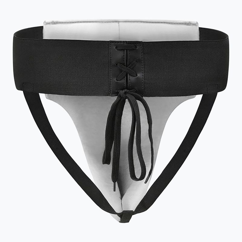 Ochraniacz krocza męski RDX R1 Martial Arts Groin Guard white/black 2
