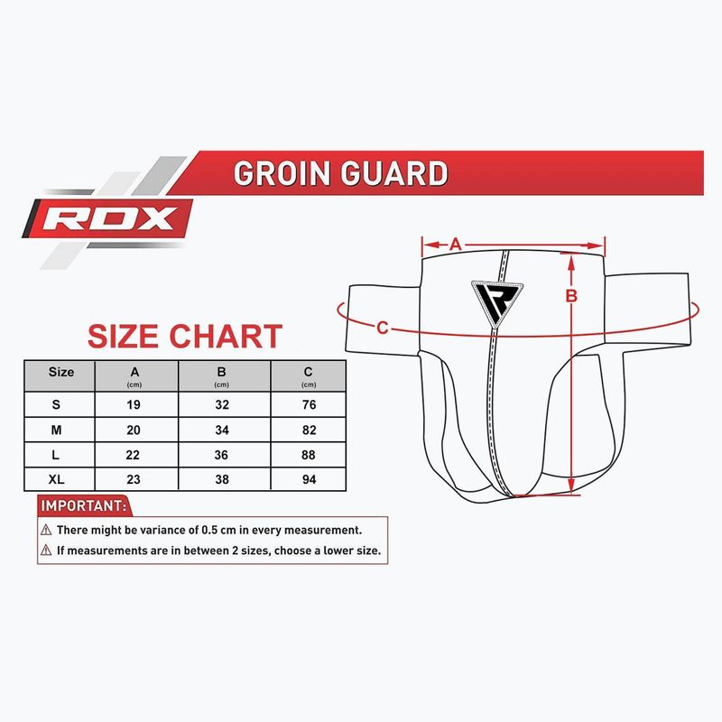 Ochraniacz krocza męski RDX R1 Martial Arts Groin Guard white/black 5