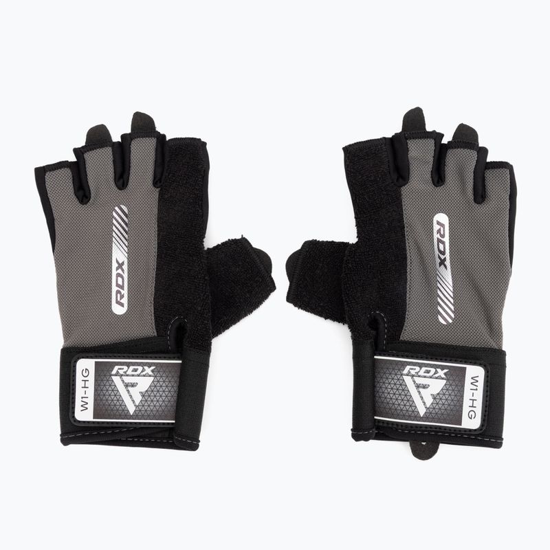 Rękawiczki treningowe RDX Gym Workout W1 grey 2