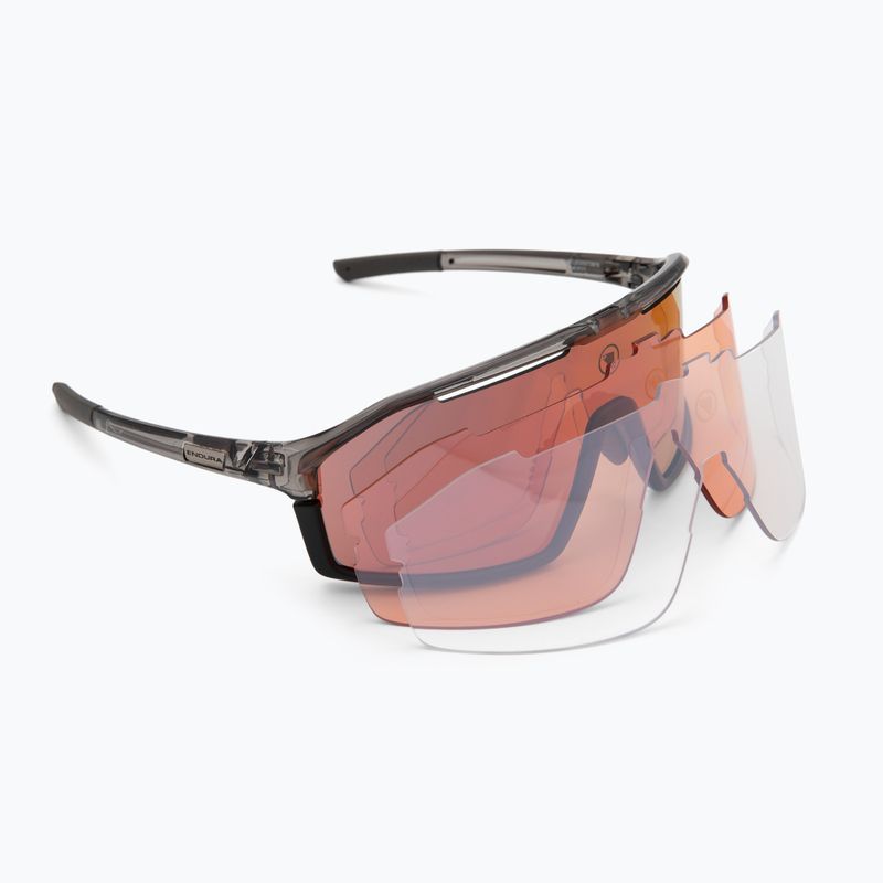 Okulary przeciwsłoneczne Endura Dorado II 3+1+1 grey/brown tint /full red-black mirror