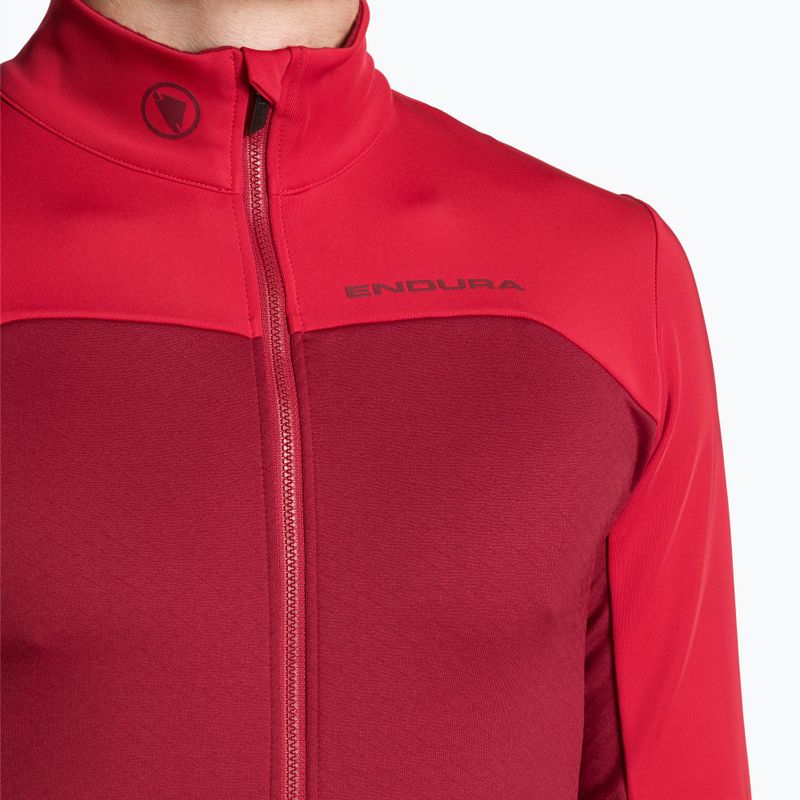 Bluza rowerowa męska Endura FS260-Pro Roubaix rust red 3