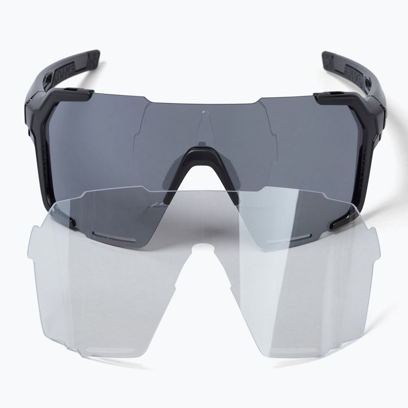 Okulary przeciwsłoneczne Endura Singletrack Frameless black/platinum revo smoke/clear silver flash 5