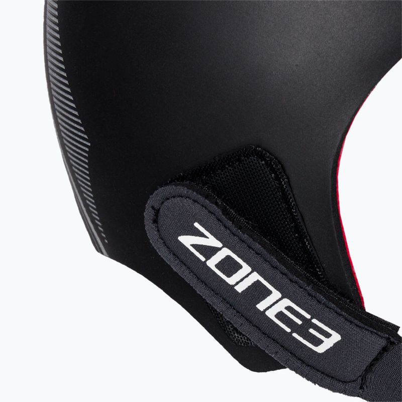 Czepek neoprenowy ZONE3 Neoprene Heat Tech black/silver/red 4