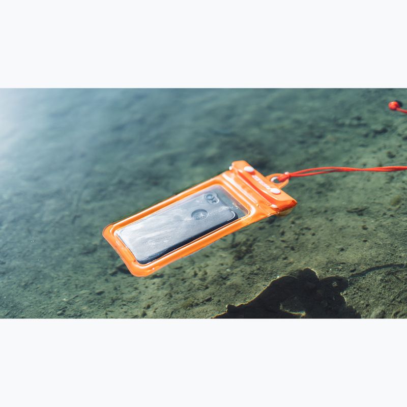 Etui wodoodporne ZONE3 Waterproof Phone Pouch clear/orange 3