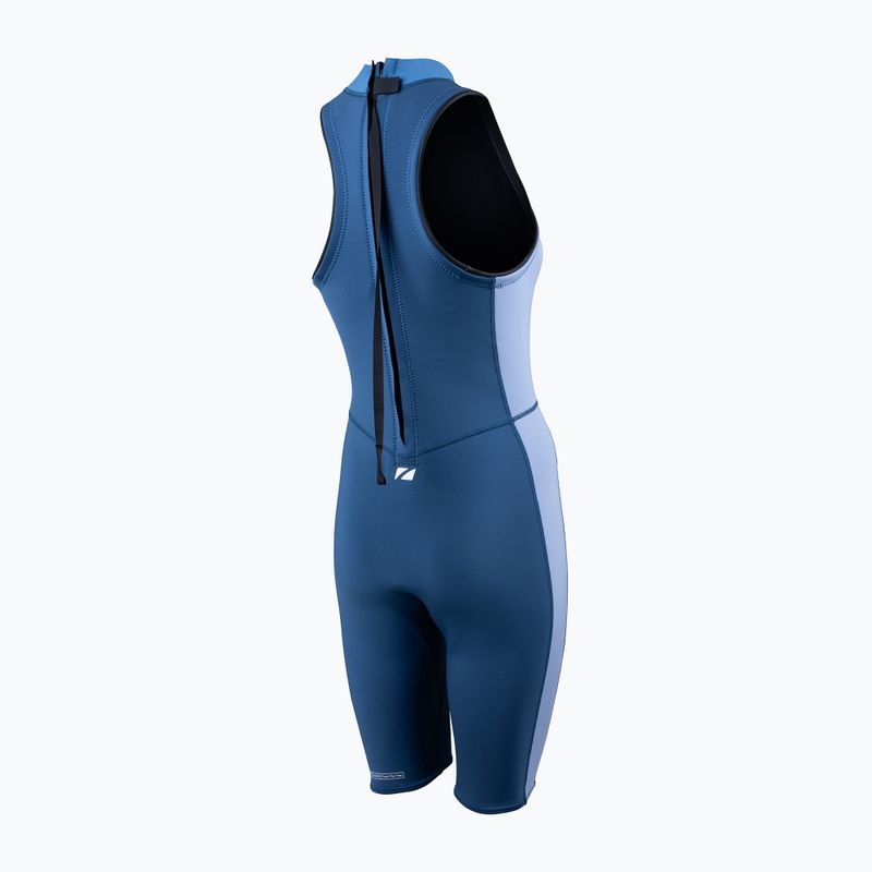 Strój pływacki jednoczęściowy damski ZONE3 Yulex Kneeskin multi blue/white 2