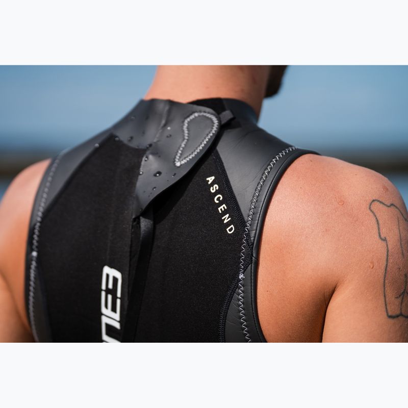 Pianka triathlonowa męska ZONE3 Glide Sleeveless Wetsuit black/grey 11