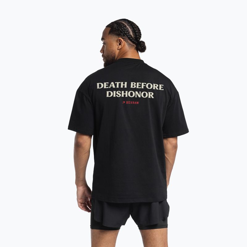 Koszulka męska BOXRAW Death Before Dishonor Oversized black 3