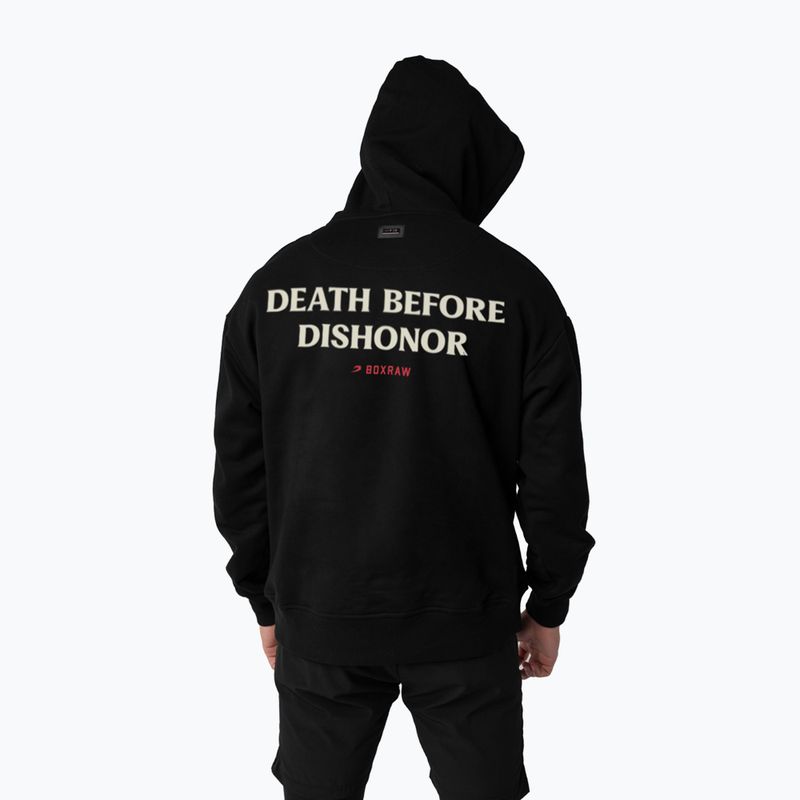 Bluza męska BOXRAW Death Before Dishonor Oversized Hoodie black 3