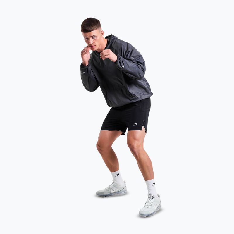Bluza męska BOXRAW Genaro Oversized Windbreaker Hoodie charcoal 2