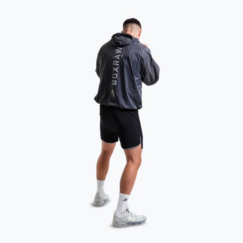 Bluza męska BOXRAW Genaro Oversized Windbreaker Hoodie charcoal 3