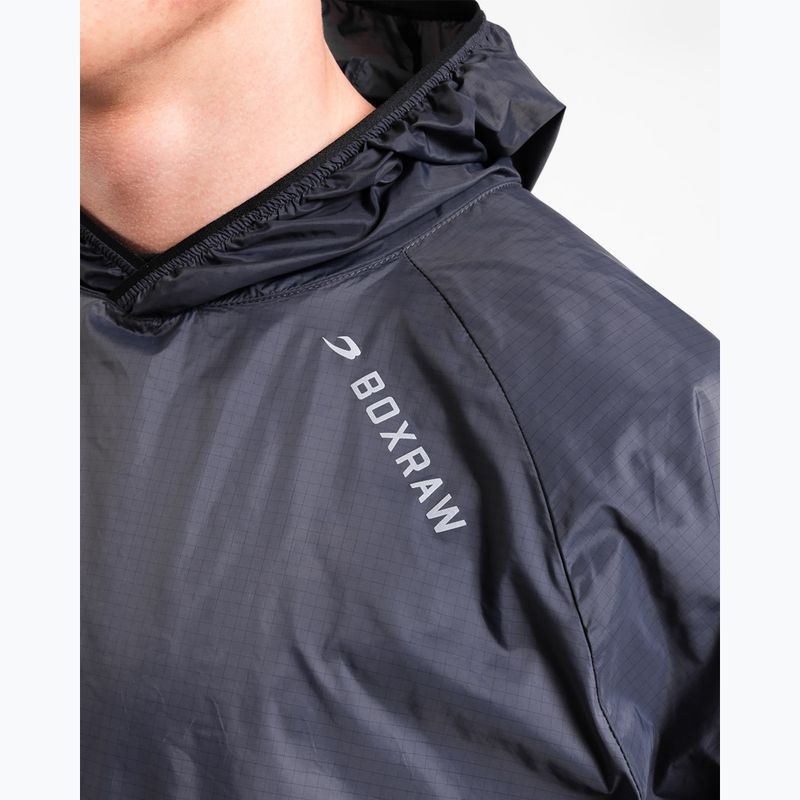 Bluza męska BOXRAW Genaro Oversized Windbreaker Hoodie charcoal 7