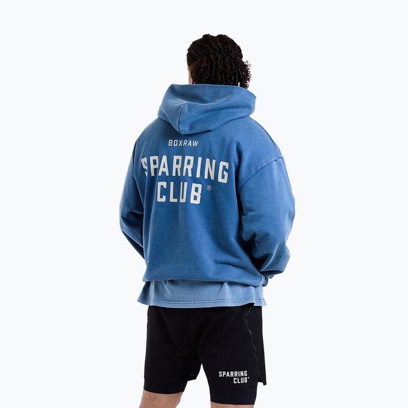 Bluza męska BOXRAW Sparring Club Oversized Hoodie washed baby blue 3