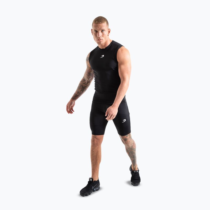 Spodenki treningowe męskie BOXRAW Saddler Compression black 2
