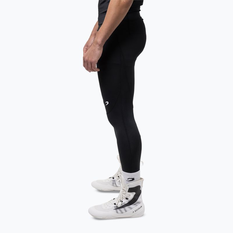 Legginsy treningowe męskie BOXRAW Saddler Compression black 4